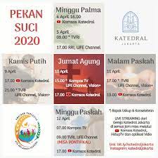 Jadwal lengkap misa online pekan suci akan disajikan dalam berita ini. Ini Jadwal Misa Kamis Putih Di Katedral Jakarta Mata Katolik