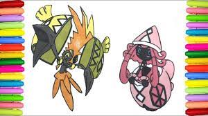 Pokémon sun and pokémon moon are new games arriving on november 2016. Pokemon Coloring Pages Tapu Koko And Tapu Lele Youtube