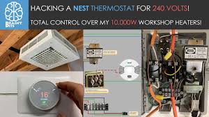Control 240v Heaters With A Nest Thermostat And Save Money Heating Your Workshop Youtube