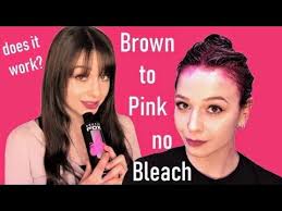 Dying your hair is an intricate process. Dying Brown Hair Pink No Bleach No Damage Arctic Fox Review Youtube