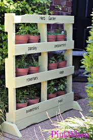 Take an old wooden pallet. How To Make An Herb Garden From A Pallet Pinkwhen