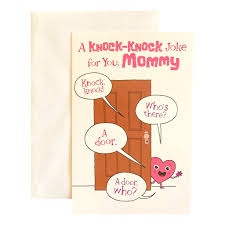 Maybe you would like to learn more about one of these? Mother S Day Greeting Card A Knock Knock Joke For You Mommy Knock Knock Who S There A Door A Door Who Walmart Com Walmart Com