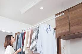 室内物干しユニット ホシ姫サマ 未利用空間活用 室内ドア フローリング 収納 panasonic 室内物干し 室内ドア 布団干しバー