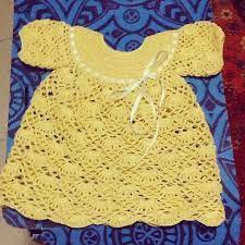 Vestido Para Nina En Color Amarillo Tecnica Crochet Fashion Summer Dresses Dresses