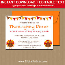 Maybe you would like to learn more about one of these? Thanksgiving Dinner Invitation Template With Turkey Digital Art Star