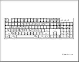 Graphic desktop backgrounds free layout keys image. Clip Art Computer Keyboard Coloring Page I Abcteach Com Abcteach