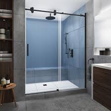 Quality 1/4 inch (6mm) thick. Langham Xl 68 72 In X 80 In Frameless Sliding Shower Door With Ult Super Arbor