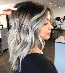 45 Ideas Of Gray And Silver Highlights On Brown Hair Spring Hair Color Balayage Hair Silver Ombre Hair