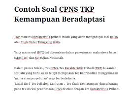 Check spelling or type a new query. Contoh Soal Cpns Tkp Kemampuan Beradaptasi Mitra Kuliah