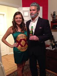 The Most Interesting Man And A Dos Equis Bottle For Halloween Fun Couple Funny Couple Halloween Costumes Original Halloween Costumes Couple Halloween Costumes