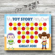 Printable Toy Story Potty Training Chart Instant Download