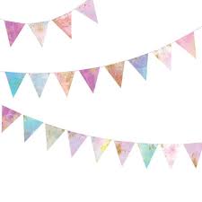 Triangle Flag Banner Wall Decals Watercolor Gold Glitter Etsy Gold Glitter Print Reusable Wall Stickers Fabric Banner