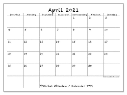 Kalender dezember 2021 zum ausdrucken mit feiertagen. Kalender 77ds April 2021 Zum Ausdrucken Michel Zbinden De