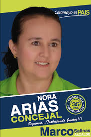 Marco Salinas Alcalde de Catamayo: Nora Arias