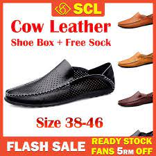 Check spelling or type a new query. Buy Scl 5colors Men S Fashion Casual Genuine Leather Loafers Shoes Kasut Kulit Kasual Lelaki Saiz Besar Seetracker Malaysia