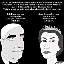 Robert (Bob) Menzies Queen Elizabeth Keogh Cartoons