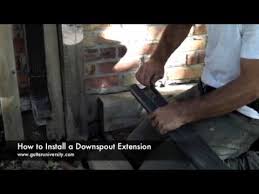 How to install a flexible downspout extension step 1. How To Install A Downspout Extension Youtube