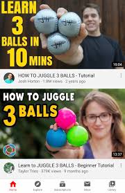 There are many 3 ball juggling tutorials on youtube, like this one, which is one of many submitted to the annual ija video tutorial contest. The Worst Part About Watching Juggling Videos On Youtube Is Getting Nonstop Recommendations On How To Juggle 3 Balls No Matter How Skilled You Are Juggling