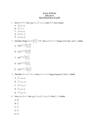Soal Fungsi Kelas X Pdf