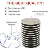 Strong Thin Disc Neodymium Magnets with Adhesive Backing ...