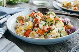 May 21, 2021 · the best lobster roll recipe ever is a surprisingly simple mixture of mayonnaise, celery, onion, and of course, tons of fresh lobster meat. Lobster Roll Potato Salad Taste Of Nova Scotia