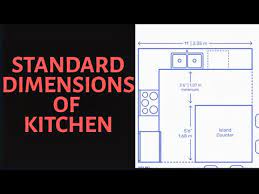 But this can vary even more based on your size and preferences. Standard Kitchen Dimensions Youtube