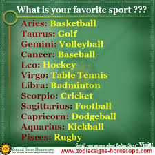 Favorite Sport Horoscope Zodiac Signs Horoscope Zodiac Signs