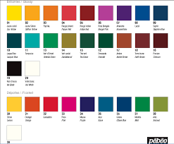 59 Punctual Pebeo Glass Paint Color Chart