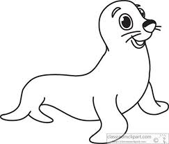 Black And White Outline Animals Seal Smiling Cartoon Black White Outline 914 Rock Painting Patterns Coloring Pictures Easy Drawings For Kids
