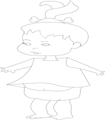 Fred flintstone couldn't be happier than here on this serigraph cel commemorating the birth of his baby girl, pebbles! Pebbles Flintstone Printable Coloring Page For Kids