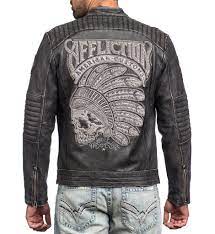 Full Measure Custom Leather Jackets Affliction Clothing Leather Jacket Men