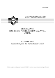 Penutupan kaunter pada 08 ogos 2021. Sukatan Pelajaran Sains Sukan Stpm Flip Ebook Pages 1 50 Anyflip Anyflip
