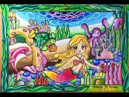 Mewarnai putri duyung barbie dreamtopia coloring pages gambar mewarnai barbie putri duyung gelombang kejahatan bob saat ini membawanya jauh . Detail Gambar Cara Menggambar Putri Duyung Mermaid Dengan Pemandangan Laut