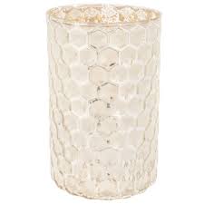 White Silver Honeycomb Hurricane Candle Holder Hobby Lobby 1647338
