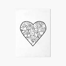 Players must defend their village from hordes of invaders deadly spirits and gigantic brutes—that every night threaten to destroy the seed of yggdrasil, the sacred tree you're sworn to protect. Black And White Doodle Art Board Print By Kami725 Redbubble