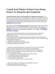 We did not find results for: Contoh Soal Psikotes Terbaru Yang Sering Keluar Tes Integritas Dan Kejujuran
