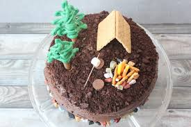 Don't forget to browse our birthday candles and cake ribbons for that perfect finishing touch. Easy S Mores Camping Cake For Beginner Bakers Feeling Nifty
