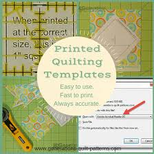 If you're in search of your next quilting project or just need to get your creative juices flowing, browse this collection of free quilting patterns we've put together just for you! Free Quilting Templates Easy To Use Fast To Make