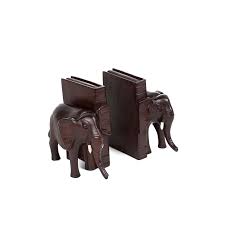 Frequently made of metal, bronze and stone, all elephant bookends available were constructed with great care.elephant bookends have been made for many years, and versions that date back to the 19th century alongside those produced as recently as the 21st century. Hand Carved Elephant Bookends Azizi Life