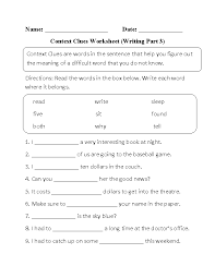 englishlinx com context clues worksheets