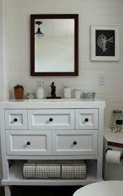 Know how big your current vanity is and how much room you have. Choosing The Right Farmhouse Bathroom Vanity Knick Of Time