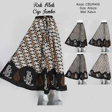 Rok berdasarkan siluet bentuk rok berdasarkan siluet atau bentuknya, desain rok wanita dapat dibedakan menjadi rok dari pola dasar, rok span dan semi span, rok pias, rok kerut, rok kembang atau rok klok. Rok Klok Cap Jumbo Klasik Batik Wanita Exclusive Murah Batikunik Com