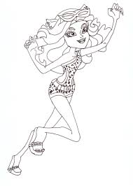 Monster High Free Printables Clawdeen Wolf Gloom Beach Coloring Sheet Coloring Pages Coloring Pages For Kids Valentine Coloring Pages