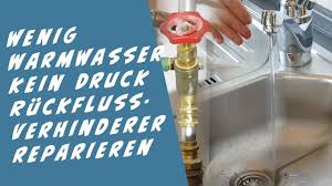 Weil der druck wegen des erhöhten wasserverbrauchs. Kein Druck Auf Der Warmwasser Leitung Wenig Wasser Ruckschlagventil Reparieren Mogliche Ursachen Youtube
