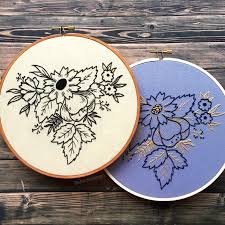 Transfer pen/pencil, carbon paper or water erasable marker, depending on fabric type. Spring Wildflowers Hand Embroidery Pattern
