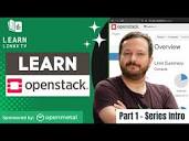 Learn OpenStack Episode 1 - YouTube