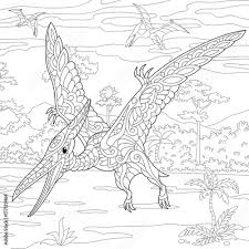 Keep your kids busy doing something fun and creative by printing out free coloring pages. Fastest Pterodactyl Dinosaur Drawing