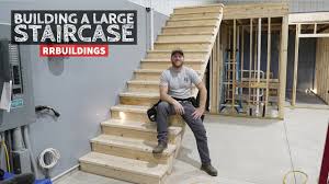 There are a few basic rules of thumb when it comes to replacing basement stairs. Building A Large Staircase And How To Layout A Stair Stringer Youtube