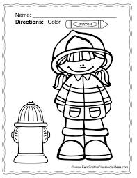 Color For Fun Fire Safety Fire Safety Week Fire Safety Preschool Fire Safety Free