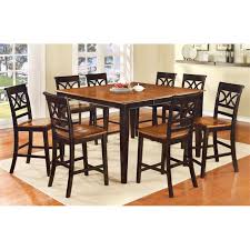 Three posts bayford 3 piece. Furniture Of America Maxey Wood 9 Piece Extendable Counter Dining Set In Cherry Idf 3552bc Pt 9pc